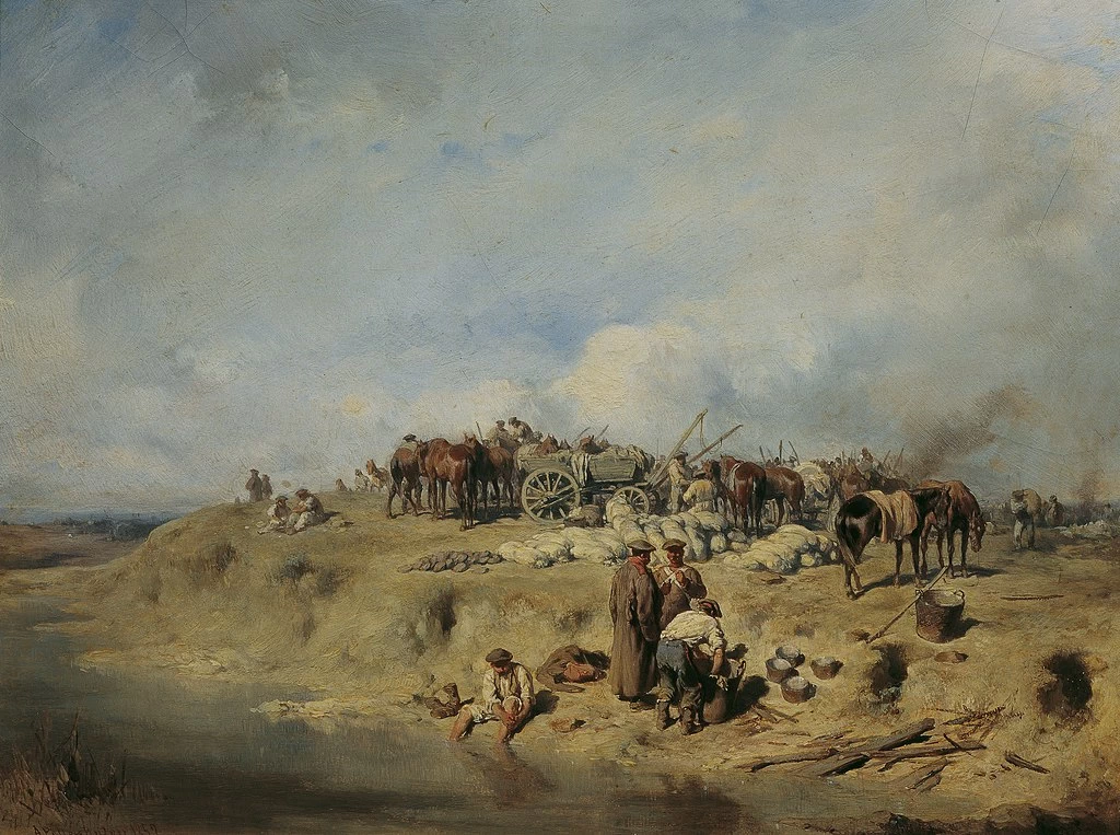 Bivacco di soldati russi - Österreichische Galerie Belvedere, Vienna
